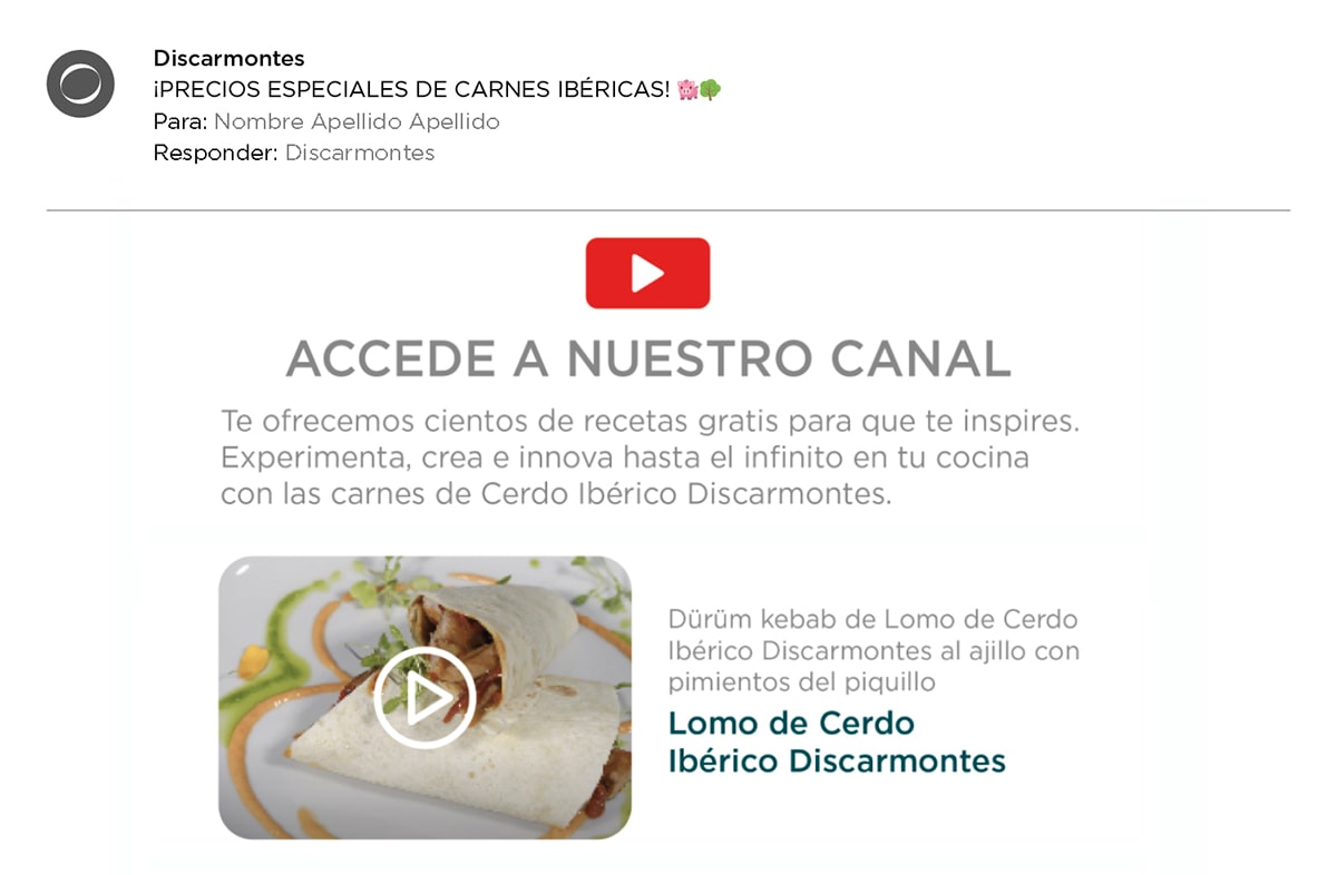 Email marketing para DIscarmontes